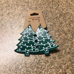 Christmas tree earrings